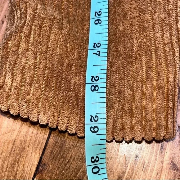 Hem and Thread Corduroy, Floral lined, Double breasted, blazer, jacket w pockets - Picture 9 of 14